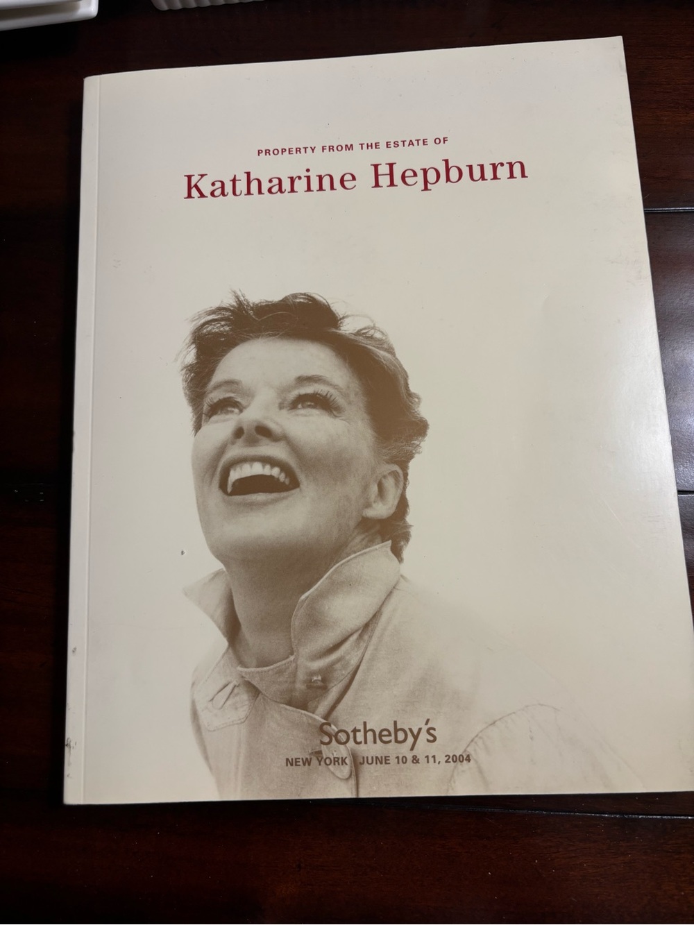 Katharine Hepburn Estate Catalogue Sotheby’s